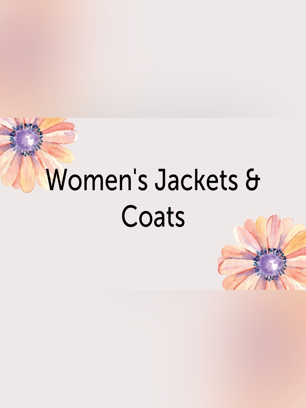 Women’s jackets and coat sale!